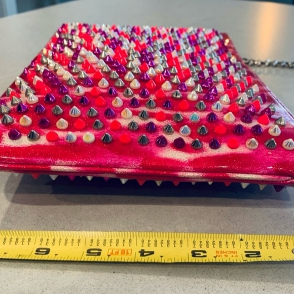 CHRISTIAN LOUBOUTIN Crossbody Shoulder/Clutch Bag Pink - Picture 5 of 15